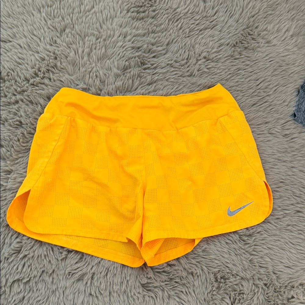 Nike Women's Vibrant Yellow Athletic Shorts